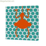 Կտավ HappyFriday Baleno Teen Zoo բազմագույն 27 x 27 սմ