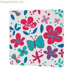 Կտավ HappyFriday Moshi Moshi Բալի ծաղիկ Բազմագույն 27 x 27 սմ