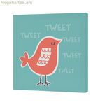 Կտավ HappyFriday Moshi moshi Woodland բազմագույն 27 x 27 սմ