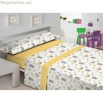 Վերմակի ծածկոցների հավաքածու Hosteline FLO բազմագույն, մեկտեղանի, 2 հատ