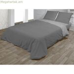 Վերմակի ծածկոցների հավաքածու Hosteline VEGAS մոխրագույն թագավորական չափս, 3 հատ