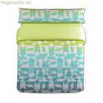 Վերմակի ծածկոցների հավաքածու Hosteline HARRIS կանաչ, մեկտեղանի, 2 հատ