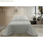 Անկողնային ծածկոց (ծածկոց) Hosteline PALMA Pearl Gray Super king