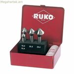 RUKO կոնաձև բարձր արագագործ պողպատից (HSS) 4 հատ խորանարդիկների հավաքածու (խորանարդիկներ)