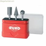 RUKO կոշտ մետաղական (HM) հորատման գլխիկների հավաքածու՝ 3 հատ
