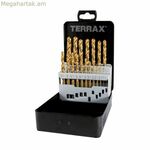 TERRAX DIN 338 կծիկների հավաքածու, 25 հատ (25 հատ)