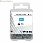 Գիծերի հավաքածու WITTE Pozidriv PZ2 25 հատ 25 հատ