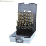 RUKO բարձր արագագործ պողպատ (HSS) կոճերի հավաքածու 9 մմ 10 մմ 6 մմ 3 մմ 7 մմ 5 մմ 4 մմ 2 մմ 8 մմ 1,5 մմ 2,5 մմ 3,5 մմ 4,5 մմ 5,5 մմ 1 մմ 8,5