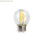 Գնդաձև LED լամպ արծաթագույն էլեկտրոնիկա 1960327 E27 4W 3000K A++ (տաք լույս)