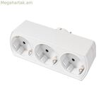 Խրոցի ադապտեր արծաթե էլեկտրոնիկա SCHUKO արծաթե (3 հատ)