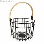 Բազմաֆունկցիոնալ զամբյուղ Quttin Rustic շրջանաձև 4 մմ 28 x 26,5 x 22 սմ