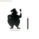 Անվտանգության տախտակ՝ հենարանով, տղամարդ խոհարար 34,5 x 22 սմ