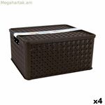 Պահեստային արկղ կափարիչով Tontarelli Arianna 33,5 x 29,5 x 16,5 սմ (4 հատ)