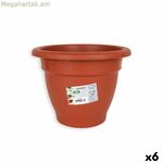 Բույսի ծաղկաման Dem Squares շրջանաձև շագանակագույն 25 x 25 x 19 սմ (6 հատ)