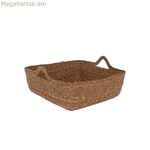 Բազմաֆունկցիոնալ զամբյուղ Privilege հյուսվածքից, քառակուսի 27 x 27 x 9 սմ