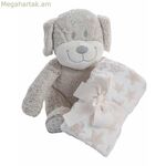 Նվերների հավաքածու նորածինների համար՝ Coralina փափուկ խաղալիք՝ վերմակ շնիկ 100 x 75 սմ