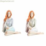 Դեկորատիվ ֆիգուր DKD Տան դեկոր Lady Romantic 15 x 18 x 19,5 սմ (2 հատ) (2 հատ)