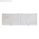 Բանալիների պահարան DKD Home Decor 8424001797233 Փայտե MDF Փայտե Բեժ 2 հատ 46 x 6 x 32 սմ
