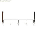 Դռան համար նախատեսված վերարկուի կախիչ DKD Home Decor 8424001835256 Թափանցիկ արծաթագույն մետաղ 47 x 10 x 22 սմ