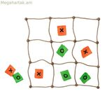 Երեքը շարքում խաղ DKD տան դեկոր 8424001762071 Բնական փայտ 30 x 25 x 6 սմ