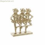 Դեկորատիվ ֆիգուր DKD Home Decor FZ-91957 Ոսկեգույն գաղութային կապիկ Կապիկներ 23 x 9,5 x 24 սմ