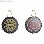 Պատի զարդարանք DKD տան դեկորի երկաթ (22 x 2 x 22 սմ) (2 հատ)