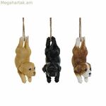 Դեկորատիվ ֆիգուր DKD տան դեկորի խեժե շուն (9 x 10.5 x 20 սմ) (3 հատ)