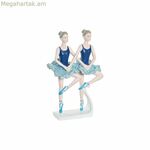 Դեկորատիվ ֆիգուր DKD տան դեկոր Կապույտ ռոմանտիկ բալետի պարուհի 14 x 7,5 x 21,5 սմ