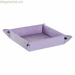 Վալետ սկուտեղ DKD տան դեկորի համար, մանուշակագույն, ռոմանտիկ, 20 x 20 x 4 սմ