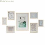 Պատի լուսանկարի շրջանակ DKD Home Decor 32,5 x 1,5 x 45 սմ Բյուրեղյա բնական կանաչ MDF փայտ սկանդինավյան