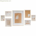 Պատի լուսանկարի շրջանակ DKD Home Decor 32,5 x 1,5 x 45 սմ Բյուրեղյա բնական շագանակագույն ժամանակակից MDF փայտ