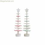 Սուրբ Ծննդյան եղևնի DKD տան դեկոր MDF փայտից (2 հատ) (11 x 11 x 41 սմ)