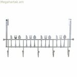 Դռան վերարկուի կախիչ DKD Տան դեկոր Արծաթագույն Մետաղ Պլաստիկ 34 x 17 x 9 սմ