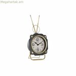 Սեղանի ժամացույց DKD Տան դեկոր Սև Ոսկեգույն Վինտաժ