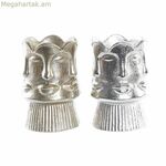 Ծաղկաման DKD Տան դեկոր Ոսկեգույն Դեմքով Շամպայն Արծաթագույն Ալյումինե Ժամանակակից 12 x 12 x 17 սմ (2 հատ)