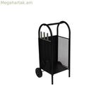 Փայտե տակդիր DKD տան դեկորի համար, պողպատե, պլաստիկ (42 x 36 x 81 սմ)