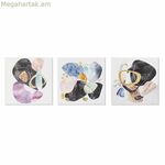 Կտավ DKD տան դեկոր՝ սոճու փայտից, 40 x 1,8 x 40 սմ