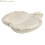 Կենտրոնական զարդարանք DKD տան դեկորի համար՝ շագանակագույն պաոլովնիա փայտից, 28 x 25 x 5 սմ