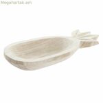 Կենտրոնական զարդարանք DKD տան դեկորի համար՝ շագանակագույն պաոլովնիա փայտից, 39 x 16 x 5 սմ