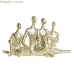 Դեկորատիվ ֆիգուր DKD տան դեկոր Ոսկե ընտանիք 21 x 8 x 12 սմ