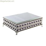 Զարդերի տուփ DKD Տան դեկորի բյուրեղյա մետաղական (24 x 18 x 7 սմ)