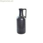 Ծաղկաման DKD տան դեկոր սև ճենապակյա ժամանակակից 13 x 13 x 32 սմ