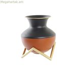 Ծաղկաման DKD Տան դեկոր Բազմագույն մետաղական ժամանակակից 18 x 18 x 21 սմ