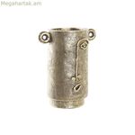 Ծաղկաման DKD Տան դեկոր Դեմքի Ոսկեգույն Ժամանակակից (29 x 19,5 x 36 սմ)