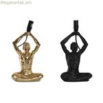 Սեղանի լամպ DKD Home Decor 25W Սև Ոսկեգույն Տղամարդկանց 220 V Ժամանակակից (16 x 10,5 x 25 սմ) (2 հատ)