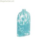 Ծաղկաման DKD Տան դեկոր Կապույտ բյուրեղյա միջերկրածովյան 12 x 7,5 x 21,5 սմ