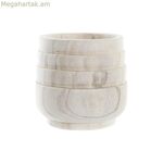 DKD Տան Դեկորի Ծաղկաման՝ Շագանակագույն, Բնական, Քառակուսի, Բոհո, 17 x 17 x 16 սմ