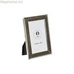 Լուսանկարի շրջանակ DKD Տան դեկոր արծաթագույն մետաղական շաբբի շիկ 12 x 2 x 17 սմ