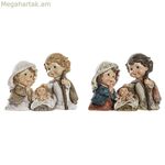 Սուրբ Ծննդյան հավաքածու DKD տան դեկորի խեժից, բազմագույն (16 x 9 x 12 սմ) (2 հատ)