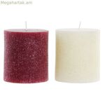 Մոմ DKD Տան դեկոր Սուրբ Ծննդյան համար (9 x 9 x 10 սմ) (2 հատ)